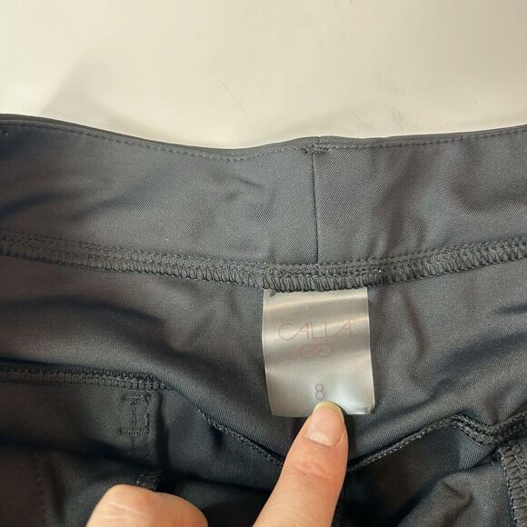 Calia By Carrie Underwood Pants Womens 8 Black Trouser Stretch Zip Ankles Career - Picture 2 of 11